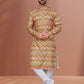 Kurta Pyjama Cotton Multi Colour Digital Print Mens