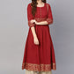 Casual Kurti Cotton Maroon Print Kurtis