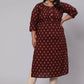 Casual Kurti Cotton Maroon Print Kurtis