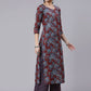 Salwar Suit Cotton Maroon Print Salwar Kameez