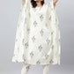 Salwar Suit Cotton Off White Floral Patch Salwar Kameez