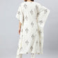 Salwar Suit Cotton Off White Floral Patch Salwar Kameez