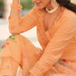 Salwar Suit Cotton Orange Embroidered Salwar Kameez