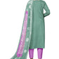 Pant Style Suit Cotton Green Print Salwar Kameez