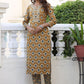 Party Wear Kurti Cotton Multi Colour Embroidered Kurtis