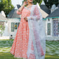 Pant Style Suit Cotton Peach Lace Salwar Kameez