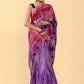 Shaded Saree Cotton Pink Purple Lace Saree