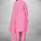 Churidar Suit Cotton Pink Hand Work Salwar Kameez