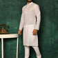 Kurta Pyjama Cotton Off White Plain Mens