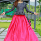 Readymade Lehenga Choli Cotton Pink Plain Lehenga Choli