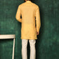 Short Kurta Cotton Peach Plain Mens