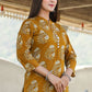 Casual Kurti Cotton Brown Print Kurtis