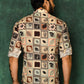 Short Kurta Cotton Multi Colour Print Mens