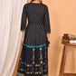 Gown Cotton Blue Print Gown