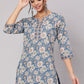 Party Wear Kurti Cotton Multi Colour Print Kurtis
