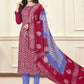 Salwar Suit Cotton Rani Print Salwar Kameez