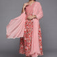 Salwar Suit Cotton Pink Print Salwar Kameez