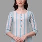 Salwar Suit Cotton Aqua Blue Weaving Salwar Kameez