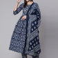 Salwar Suit Cotton Blue Print Salwar Kameez
