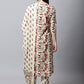 Salwar Suit Cotton Off White Print Salwar Kameez