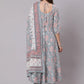 Salwar Suit Cotton Blue Print Salwar Kameez