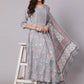 Salwar Suit Cotton Blue Print Salwar Kameez