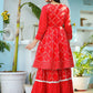 Trendy Suit Cotton Red Print Salwar Kameez