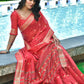 Classic Cotton Red Weaving Saree
