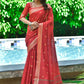 Classic Cotton Red Weaving Saree