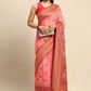 Trendy Saree Cotton Pink Woven Saree