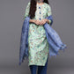 Salwar Suit Cotton Sea Green Print Salwar Kameez