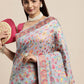 Contemporary Cotton Silk Blue Woven Saree
