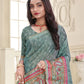Classic Cotton Silk Blue Digital Print Saree