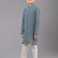 Kurta Pyjama Cotton Silk Rama Embroidered Kids