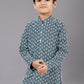 Kurta Pyjama Cotton Silk Rama Embroidered Kids