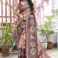 Contemporary Cotton Silk Multi Colour Print Saree