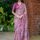 Classic Cotton Silk Magenta Print Saree