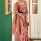 Contemporary Cotton Silk Pink Weaving Saree