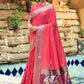 Trendy Saree Cotton Silk Pink Weaving Saree