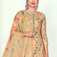 Salwar Suit Cotton Beige Digital Print Salwar Kameez