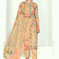 Salwar Suit Cotton Beige Digital Print Salwar Kameez