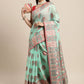 Trendy Saree Cotton Sea Green Woven Saree