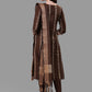 Straight Salwar Suit Cotton Brown Weaving Salwar Kameez