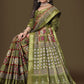 Contemporary Cotton Green Weaving Saree