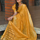 Trendy Saree Cotton Mustard Weaving Saree