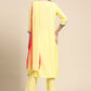 Salwar Suit Cotton Yellow Embroidered Salwar Kameez