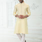 Kurta Pyjama Cotton Linen Yellow Thread Mens