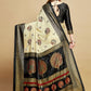 Classic Silk Blue Cream Jacquard Work Saree