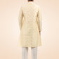 Kurta Pyjama Brocade Jacquard Silk Cream Fancy Work Mens