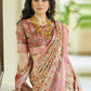 Trendy Saree Silk Cream Digital Print Saree